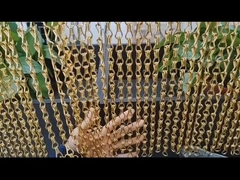 Металлическая дверь или окно для занавесок с цепным муховым экраном