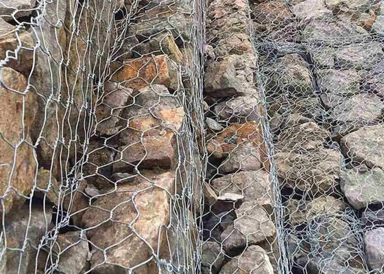 Габионная корзина шестиугольная сетка из тканей для загрузки камней для ограждения склонов
