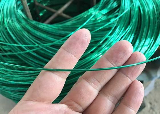 Желтый зеленый PVC покрыл провод провода 4mm Gi пластиковый покрытый стальной