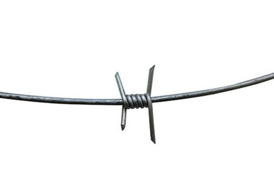 Одиночная колючая проволока бритвы извива диаметр провода 1.8mm до 3.0mm