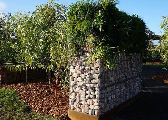 Ландшафт сварил 5mm корзины Gabion подпорная стенка утеса ячеистой сети