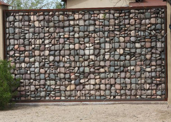 PVC корзин Gabion барьера шума Gabion ширины 1m-5m покрыл провод