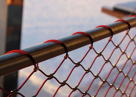 Архитектурноакустическая сетка веревочки для строя фасада, прокладывающ рельсы сетка заполнителя, ограждая, сетка зоопарка, плетение безопасности периметра Helideck