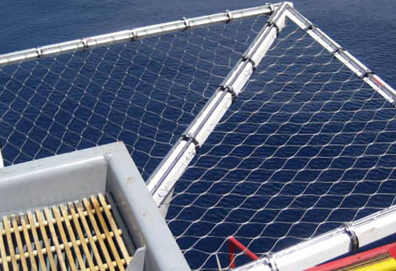 сетка веревочки периметра Helideck веревочки 304 304L завязанная сетью безопасности