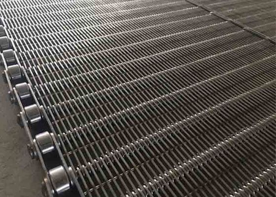 Пищевая нержавеющая сталь для конвейерной ленты с глазковым звеном SS304 SS316, ширина по заказу